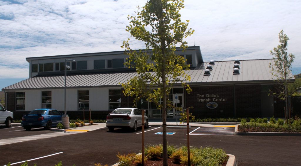 The Dalles Transportation Center Plumbing Project The Dalles Transportation Center Front Entrance 1 1024x566