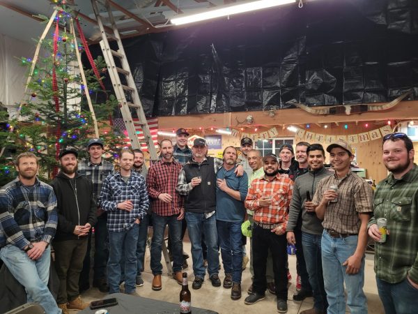 Crew at Christmas Party - 2018